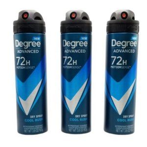 3-Degree Advanced Motionsense 72HR Antiperspirant Dry Spray-COOL RUSH -3.8oz.